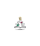 Charm en plata de ley y con un recubrimiento en oro de 14k Árbol de Navidad