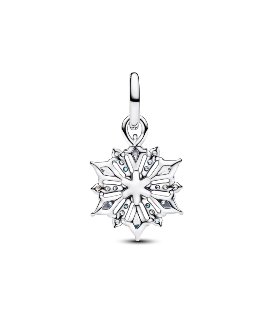 Charm colgante en plata de ley Copo de Nieve Reina Elsa Frozen de Disney