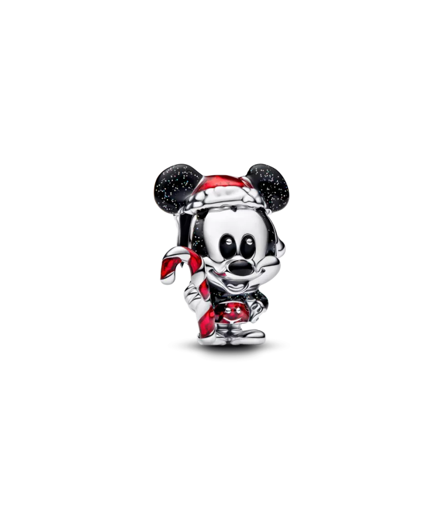 Charm en plata de ley Mickey Mouse Navideño de Disney