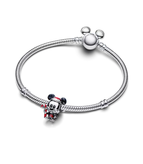 Charm en plata de ley Mickey Mouse Navideño de Disney