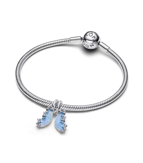 Charm colgante en plata de ley Divisible Mariposa