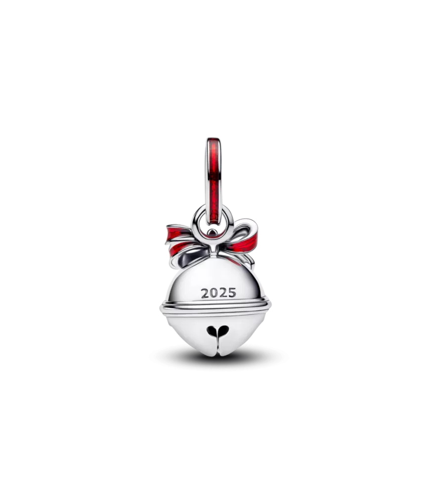 Charm colgante en plata de ley Campana Navideña