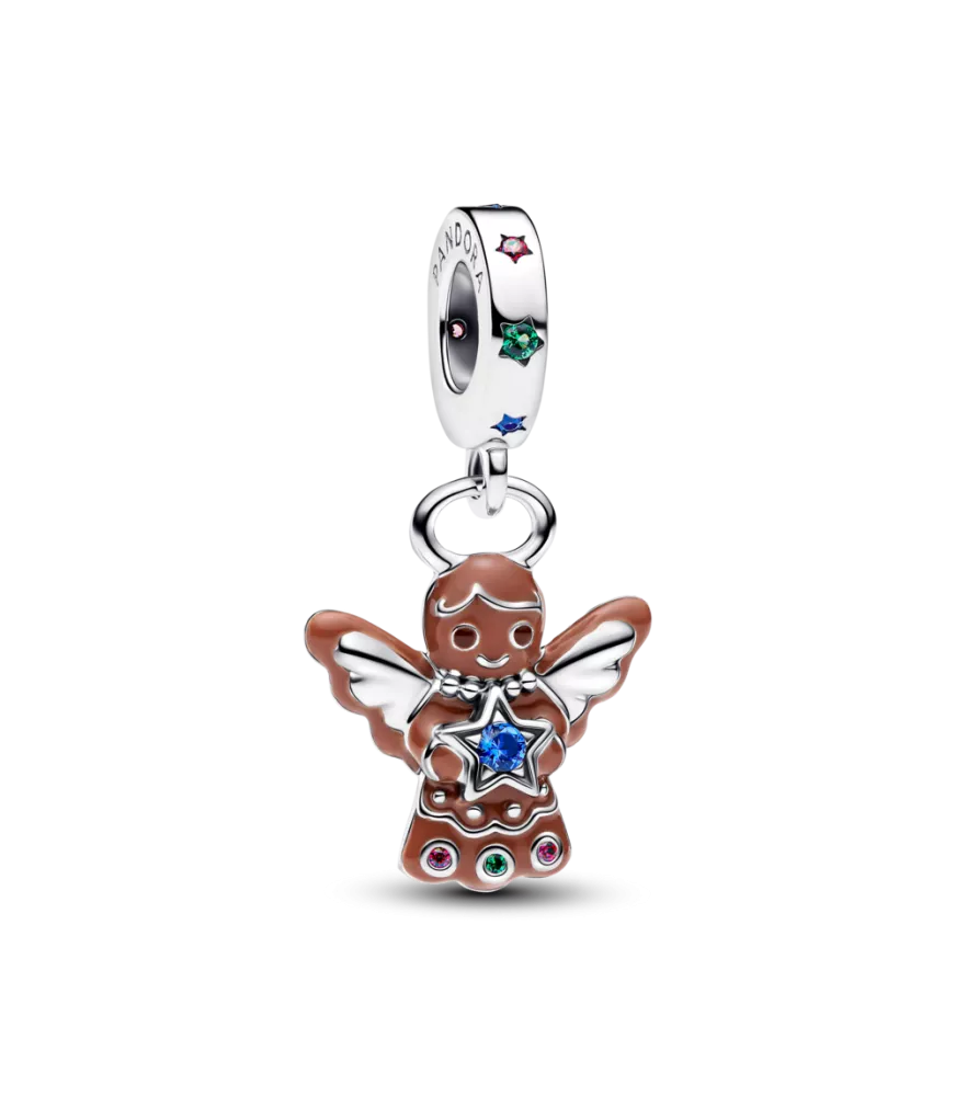Charm colgante en plata de ley Ángel Galleta de Jenjibre