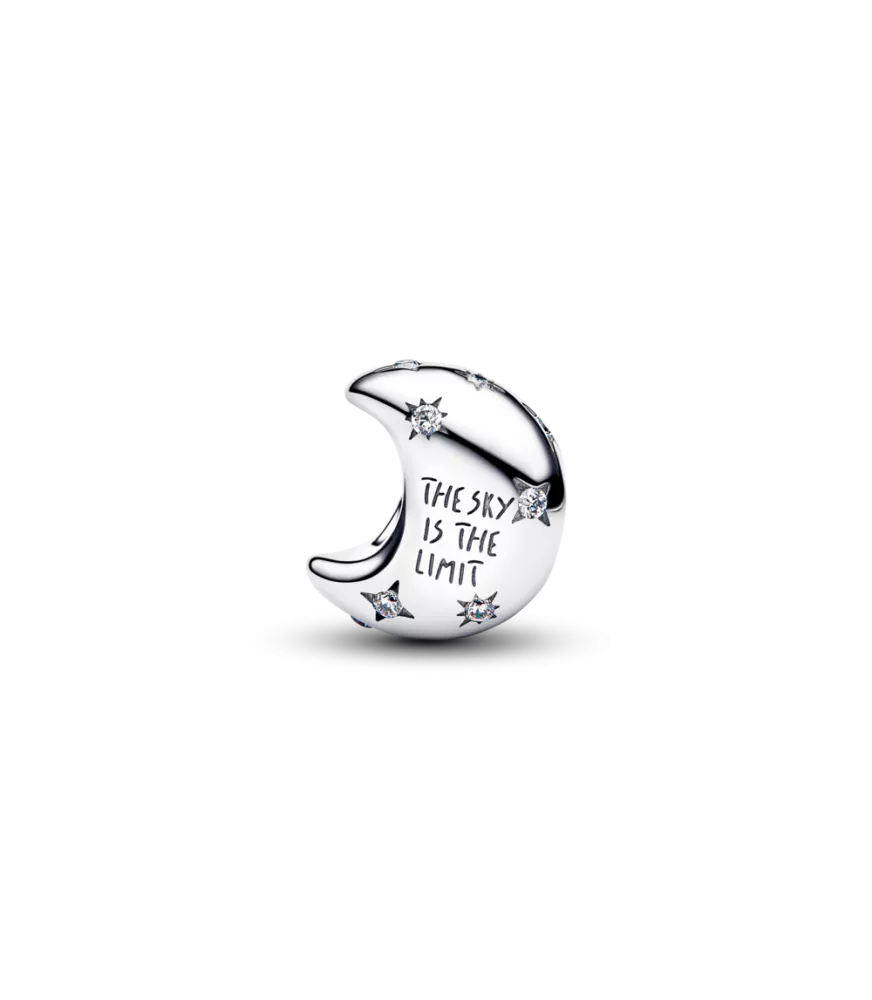 Charm en plata de ley Luna Creciente