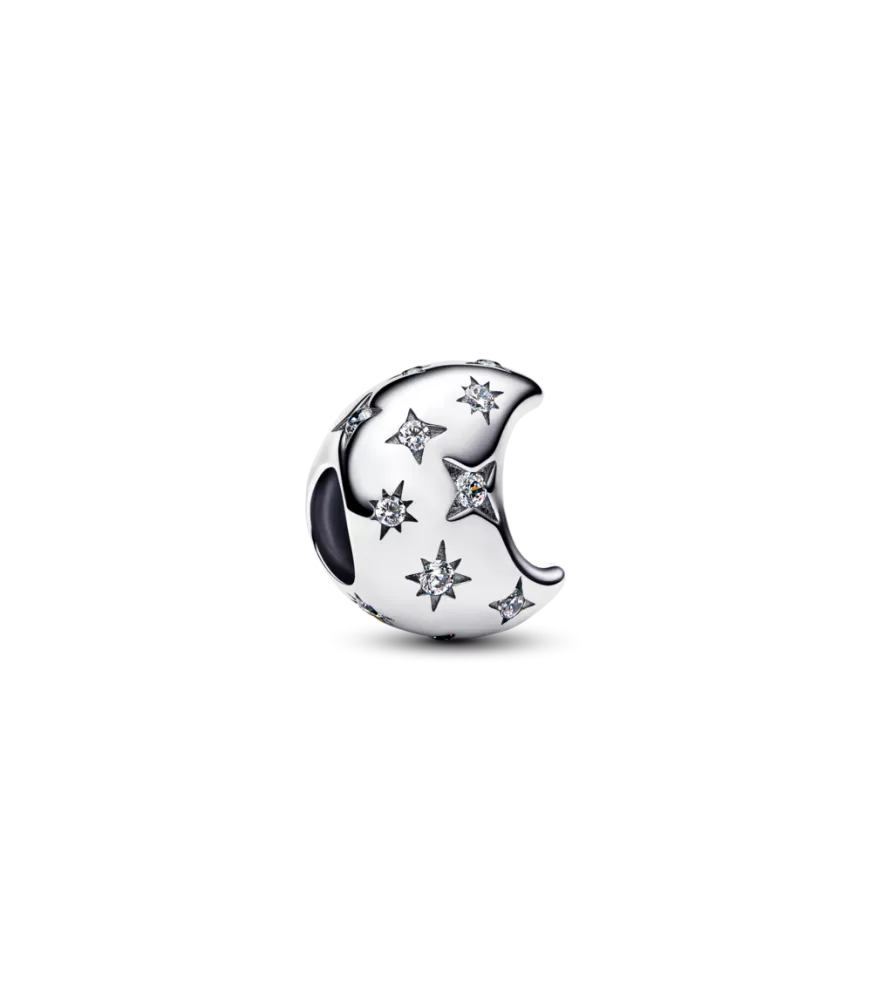 Charm en plata de ley Luna Creciente