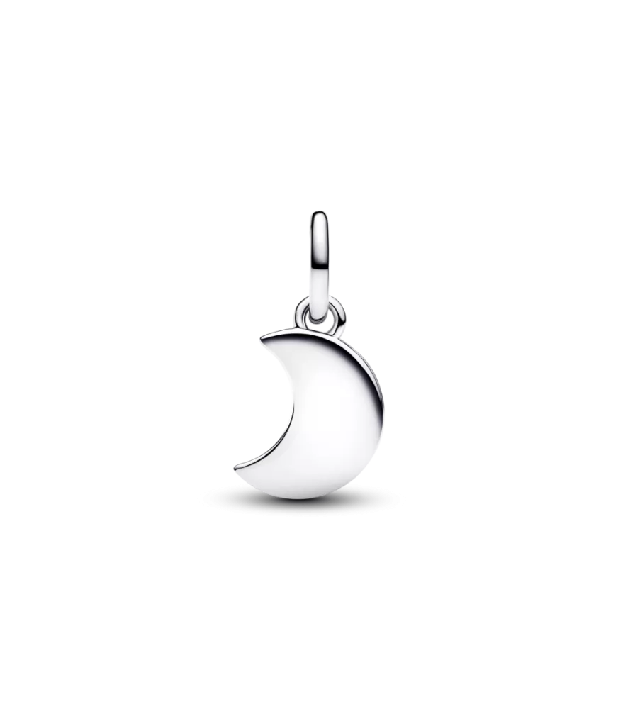 Charm colgante en plata de ley Doble Luna Creciente