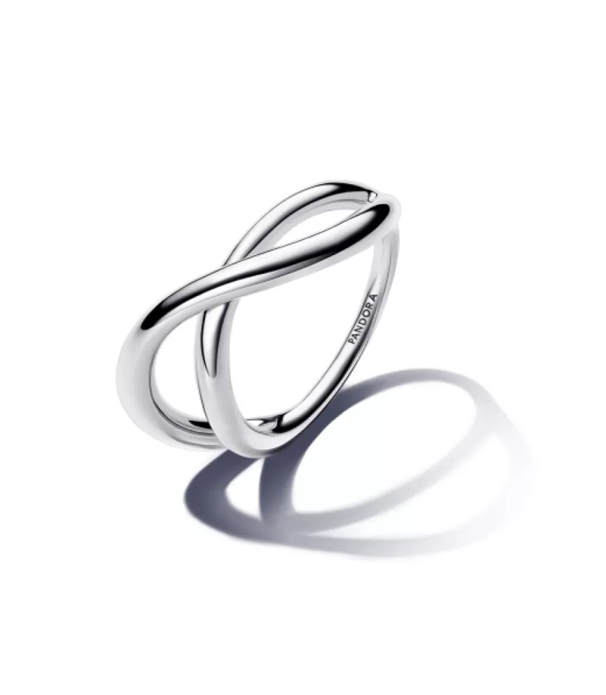 Anillo en plata de ley Infinito Forma Orgánica