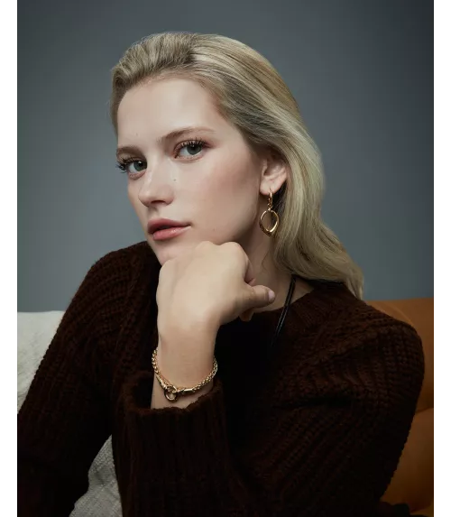 Pendientes Viceroy en acero bicolor reversible mujer 15189E01012