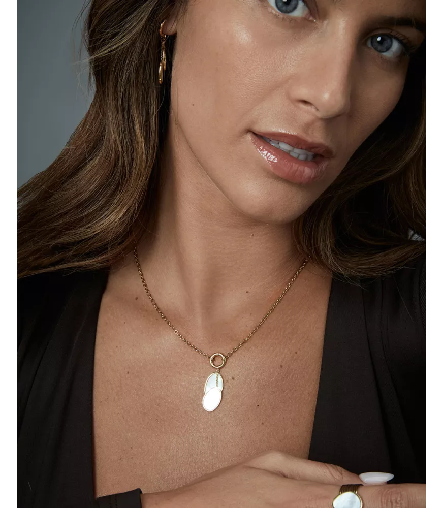 Collar Viceroy en acero dorado mujer 14321C01012