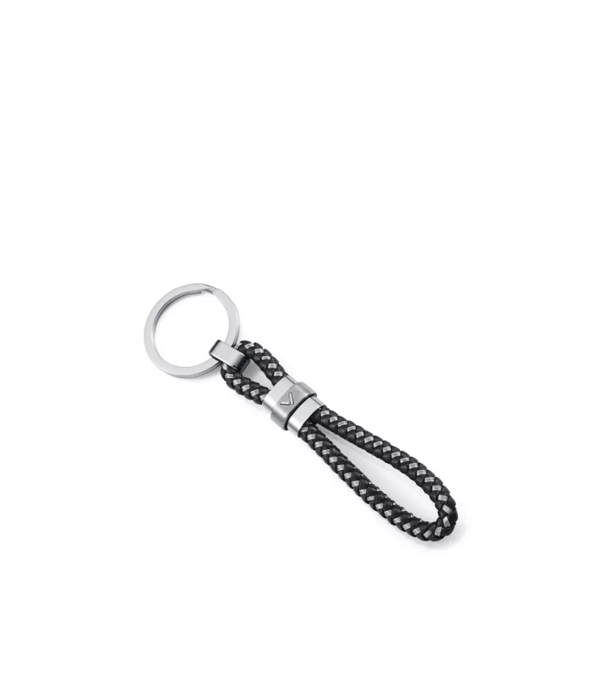 Llavero Viceroy en acero y piel hombre 75434L01010