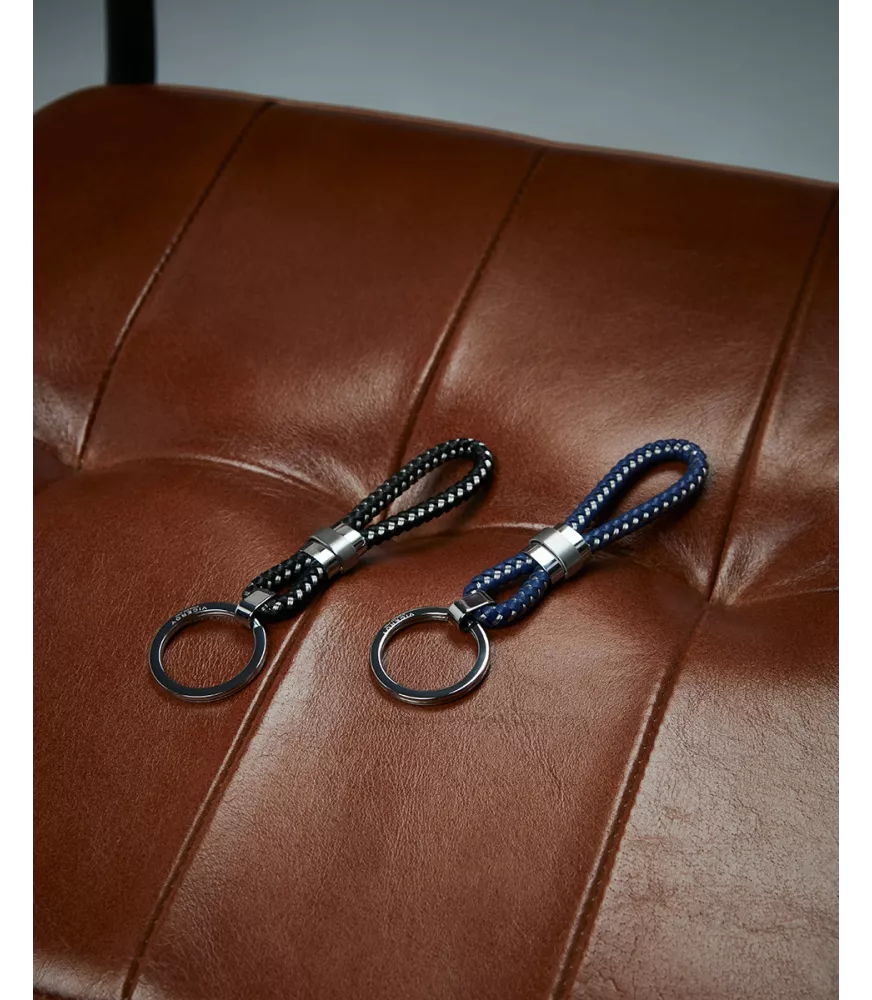 Llavero Viceroy en acero y piel hombre 75434L01013