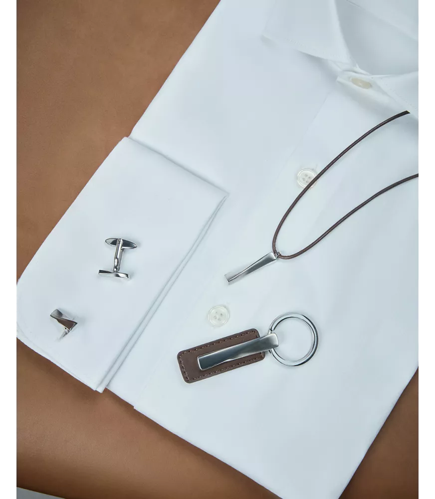 Llavero Viceroy en acero y piel hombre 75430L01011