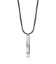 Collar Viceroy en acero y piel hombre 75429C01000