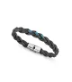 Pulsera Viceroy en acero y piel hombre 14333P01010