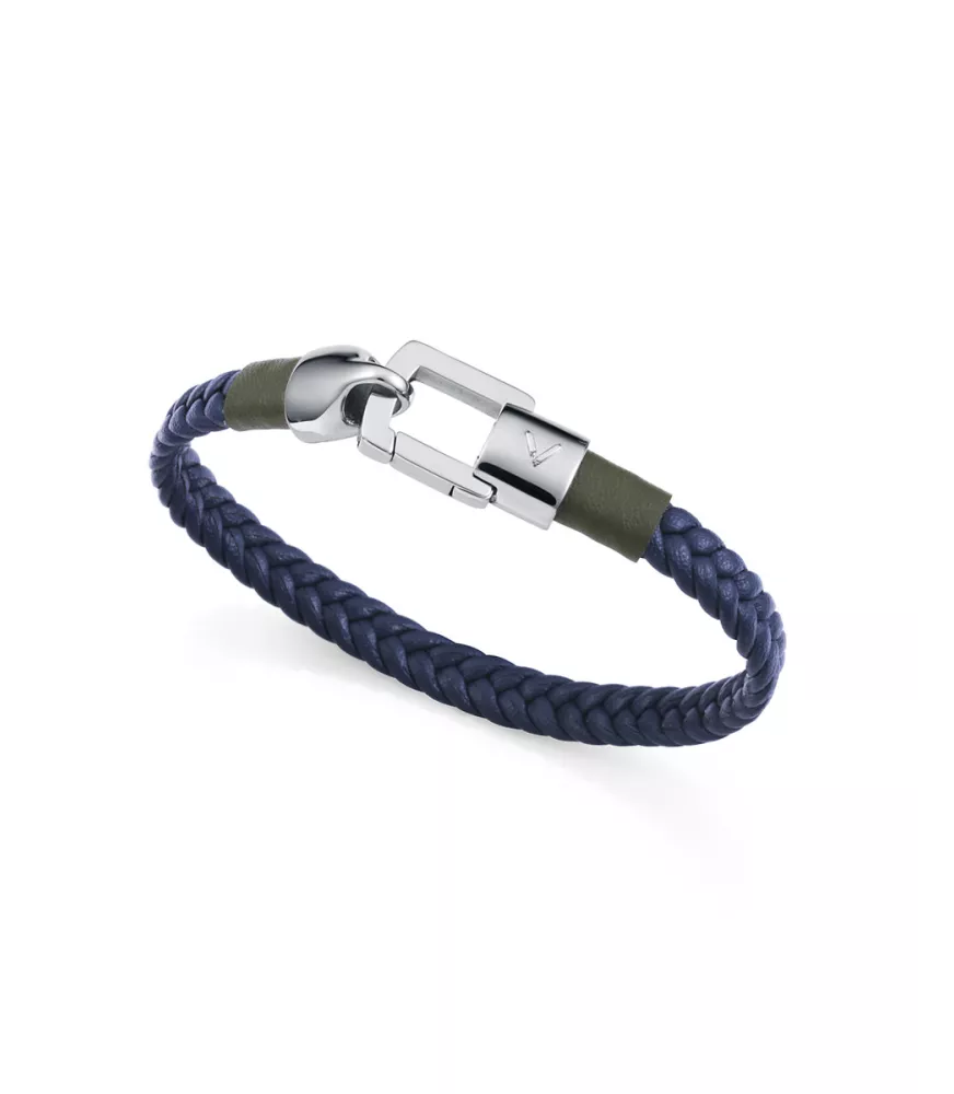 Pulsera Viceroy en acero y piel hombre 15201P01013