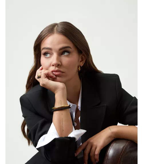 Anillo Viceroy en acero chapado en oro mujer 14347A