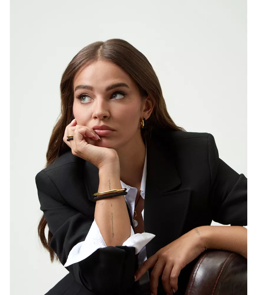 Anillo Viceroy en acero chapado en oro mujer 14347A