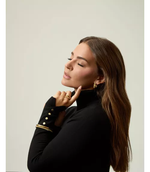 Anillo Viceroy en acero chapado en oro mujer 14345A