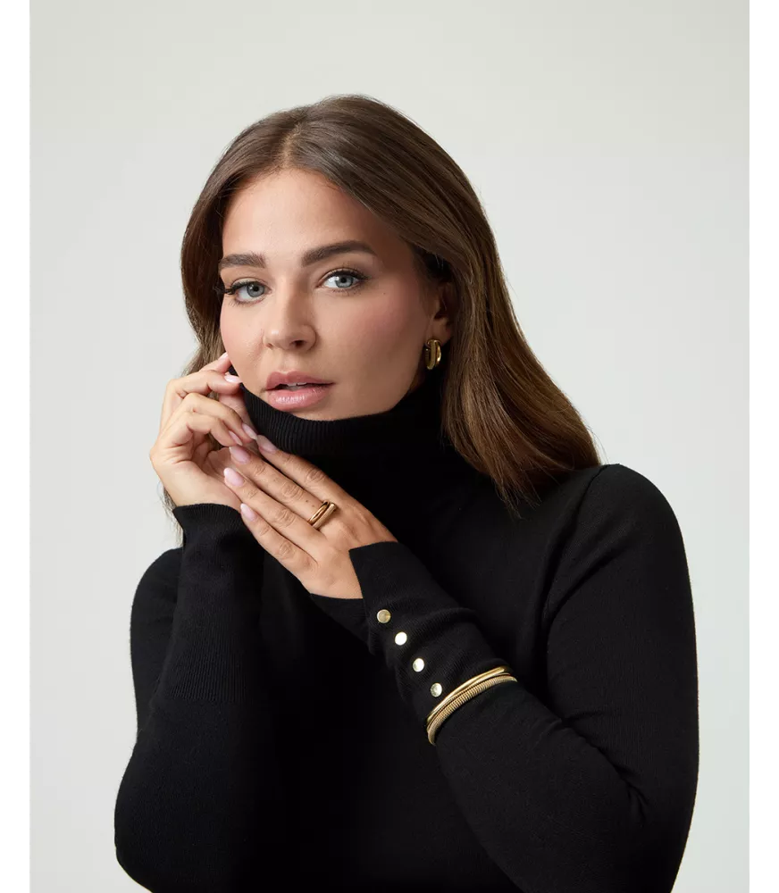 Anillo Viceroy en acero chapado en oro mujer 14345A