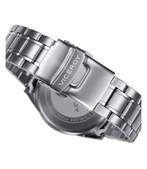 Reloj Viceroy hombre, cuarzo, analógico, 3 agujas y cronógrafo.