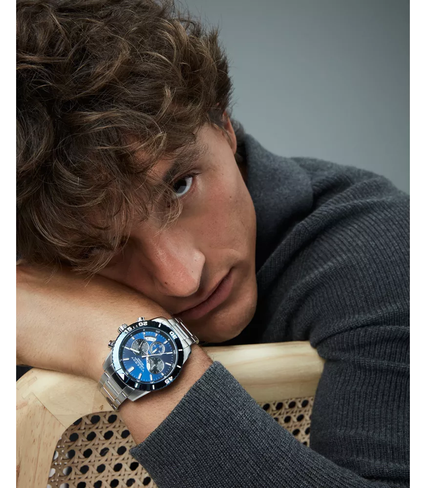 Reloj Viceroy hombre, cuarzo, analógico, 3 agujas y cronógrafo.