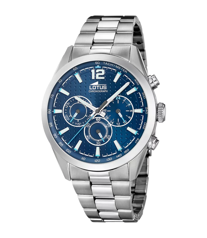 Reloj Lotus Chrono, hombre, cuarzo ,analógico ,3 agujas y cronógrafo.