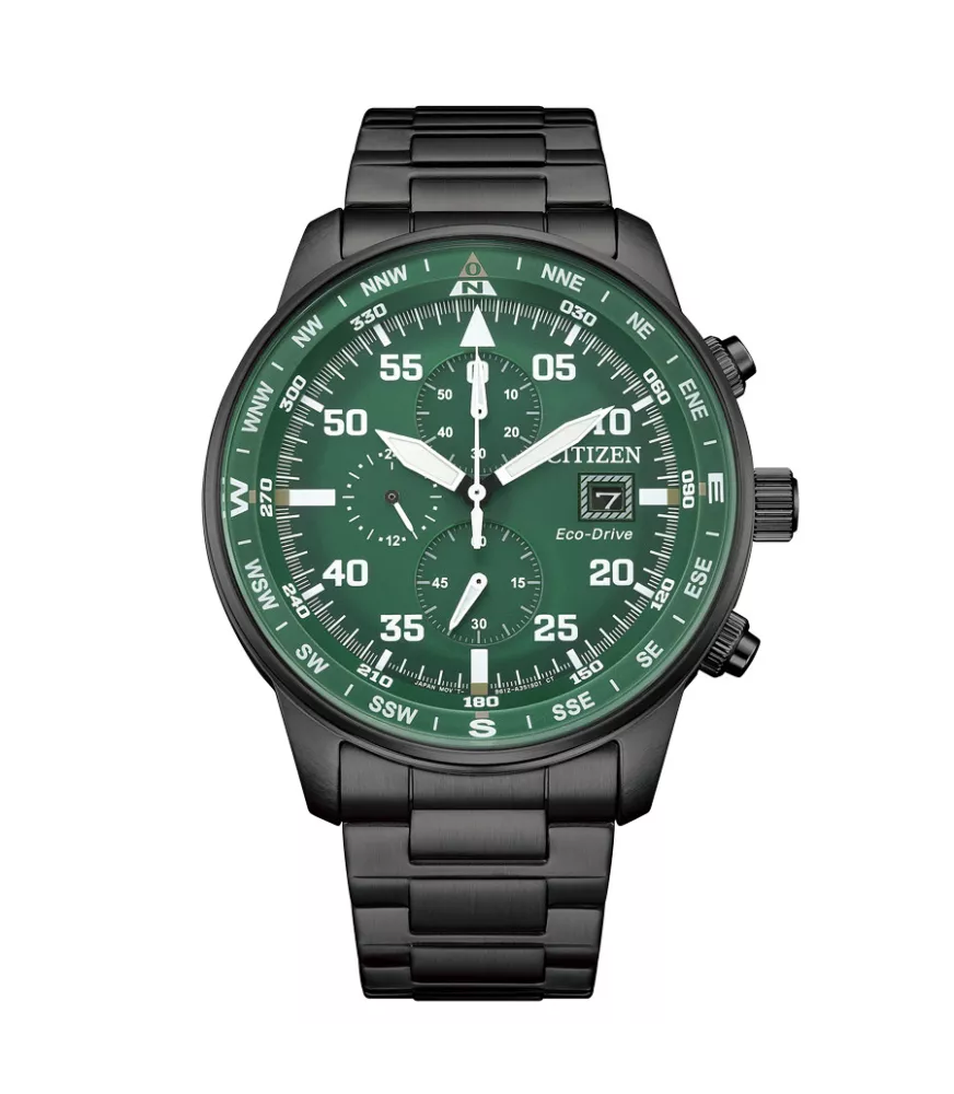 Reloj Citizen Eco-Drive Aviator Crono Of Collection Hombre CA0885-54X