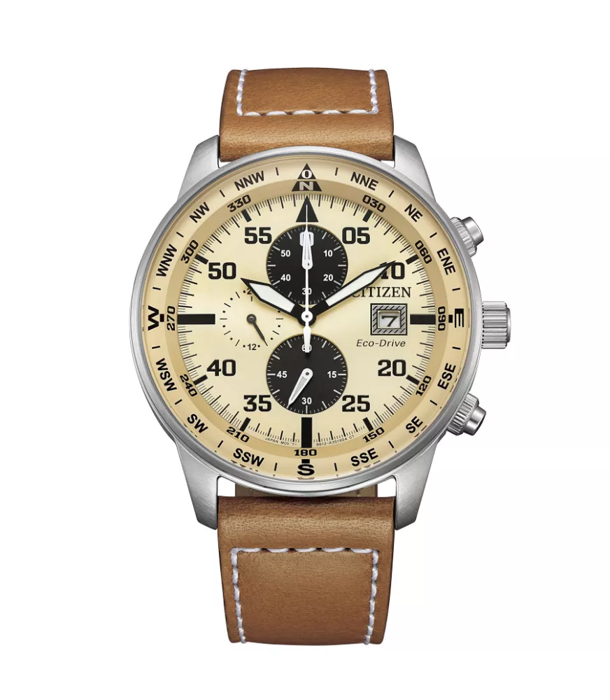 Reloj Citizen Eco-Drive Aviator Crono Of Collection Hombre CA0880-15X