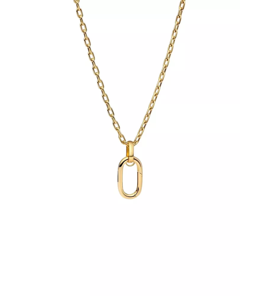 Collar con un Recubrimiento en oro de 14k Pandora ME Link Grande que se abre