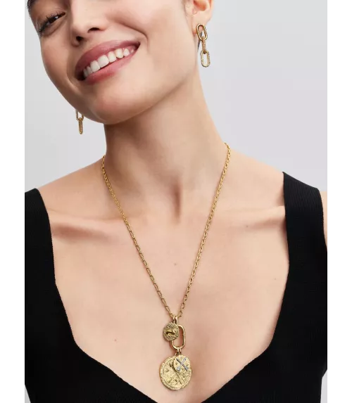 Collar con un Recubrimiento en oro de 14k Pandora ME Link Grande que se abre
