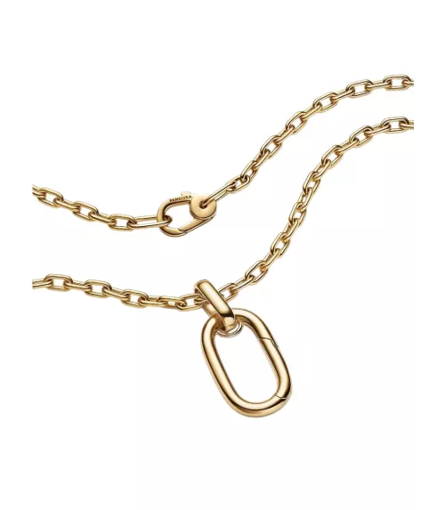 Collar con un Recubrimiento en oro de 14k Pandora ME Link Grande que se abre