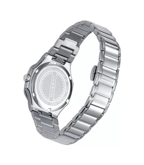 Reloj Viceroy mujer, cuarzo, analógico, 2 agujas, calendario y diamantes.