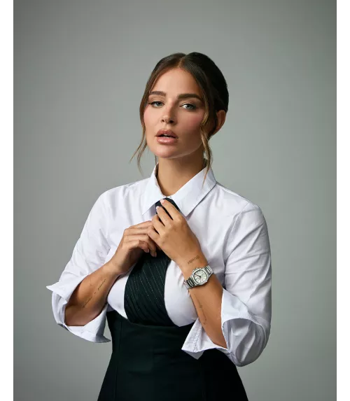 Reloj Viceroy mujer, cuarzo, analógico, 2 agujas, calendario y diamantes.