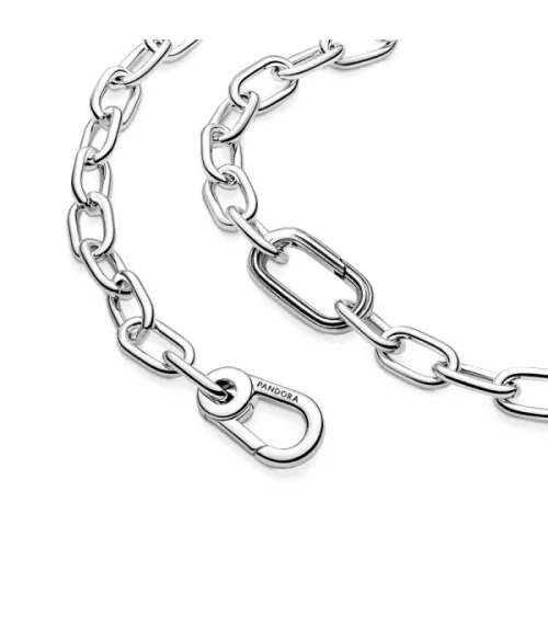 Collar de Eslabones en plata de ley Cierre Mosquetón Pandora ME