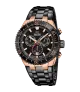 Reloj Jaguar Ceramic negro, hombre, cuarzo suizo ,analógico, 3 agujas, calendario y cronógrafo.