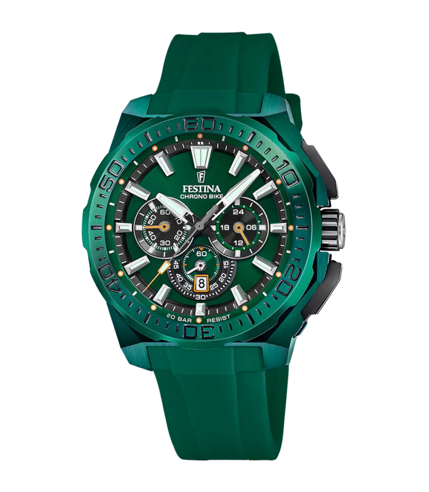 Reloj Festina Special Editions Chrono Bike Verde Hombre F20730/1. 
