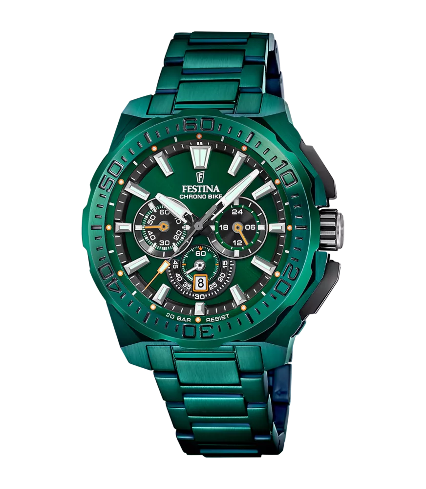 Reloj Festina Special Editions Chrono Bike Verde Hombre F20730/1. 