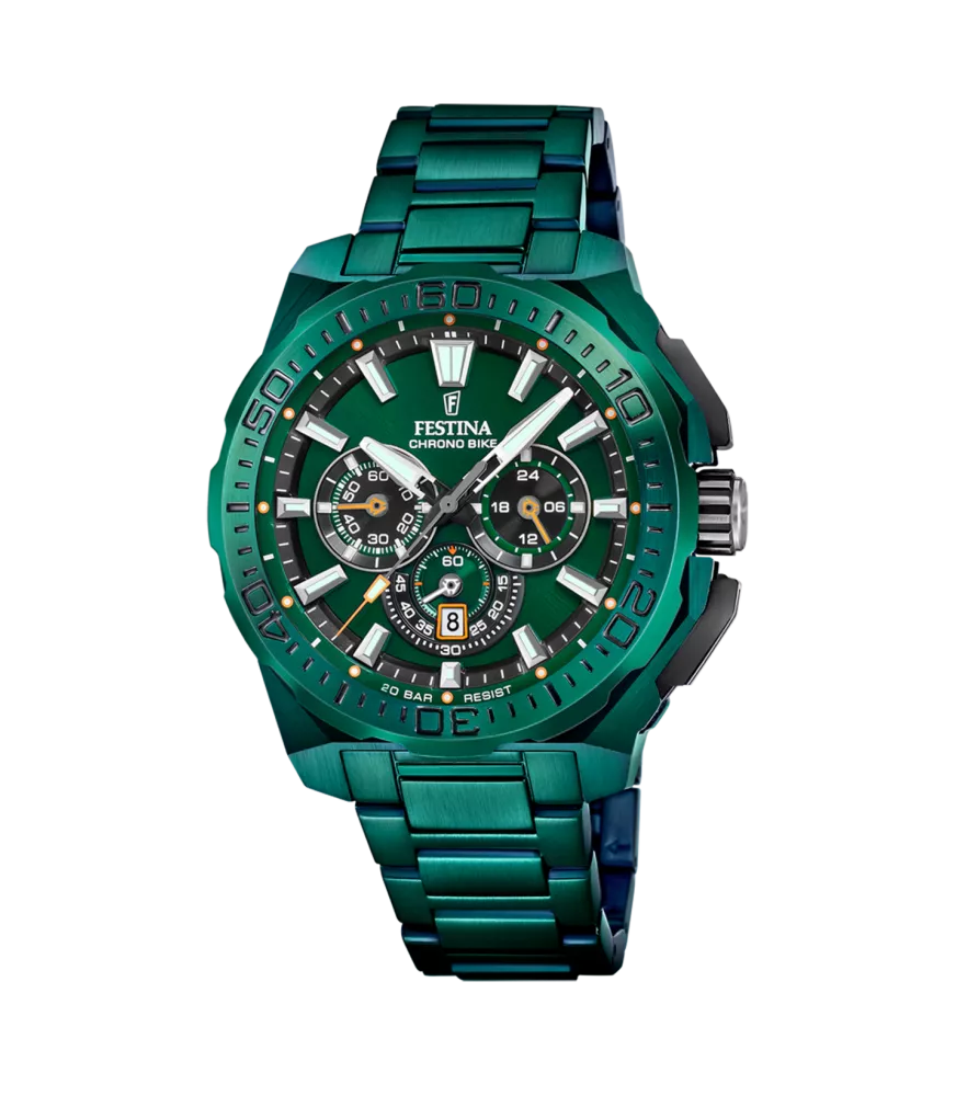 Reloj Festina Special Editions Chrono Bike Verde Hombre F20730/1. 