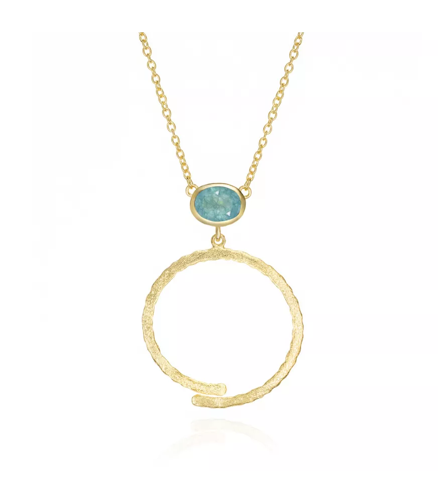 Collar Pure Jorge Revilla en plata dorada. CL129-28/APO