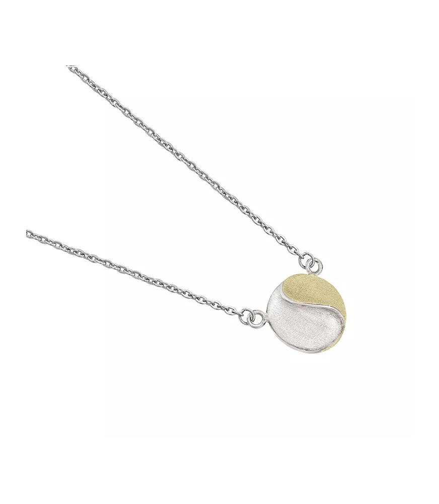 Collar Sun Jorge Revilla en plata dorada y plata. CL104-1524/O