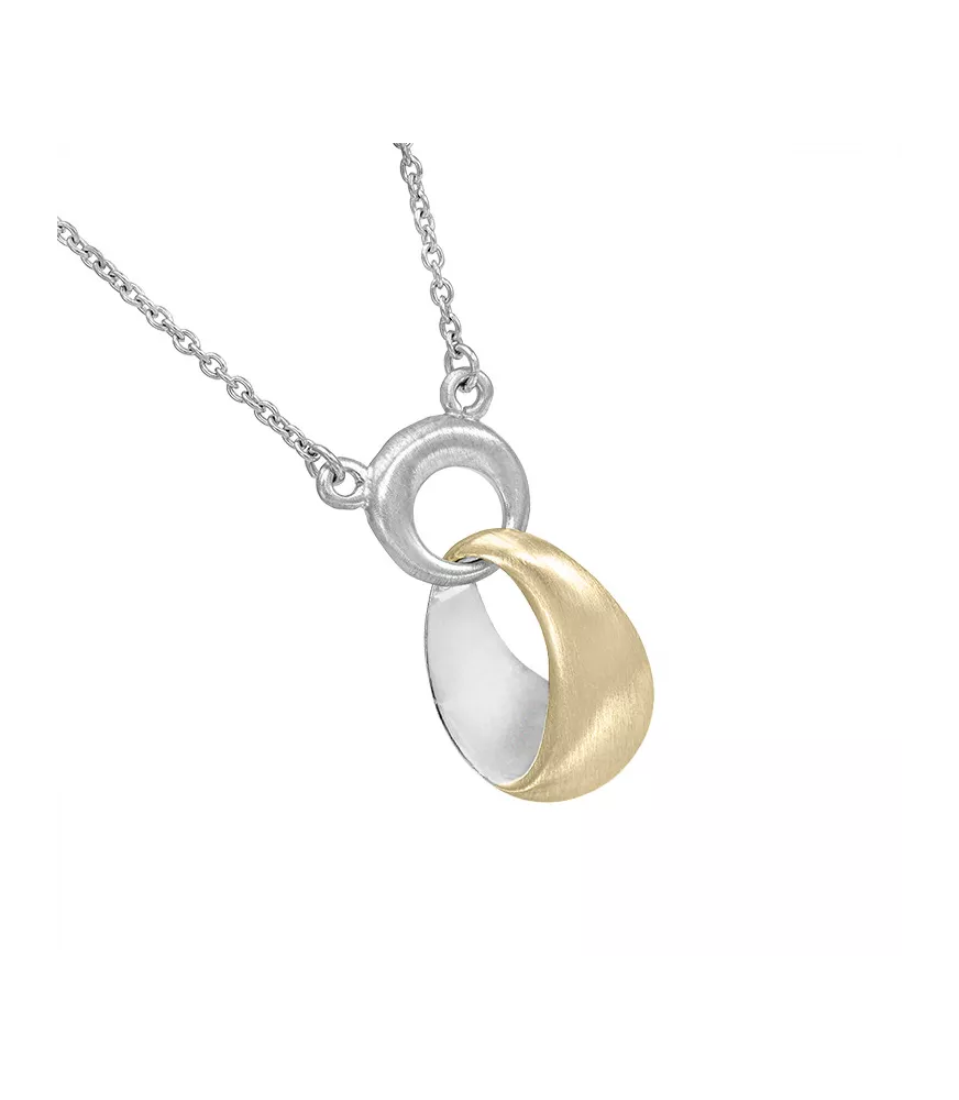Collar Ronda Jorge Revilla en plata dorada y plata. CL-121-0604OM