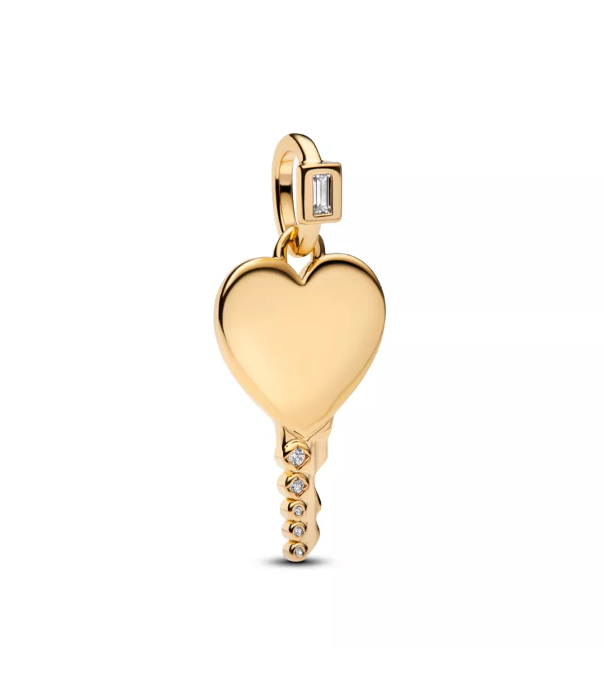 Collar en plata de ley Flecha & Corazón Cristal de Murano