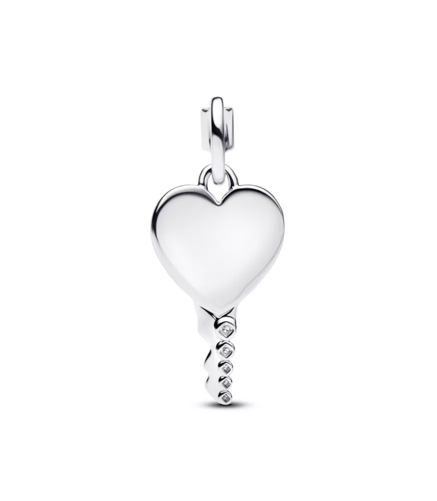 Collar en plata de ley Flecha & Corazón Cristal de Murano