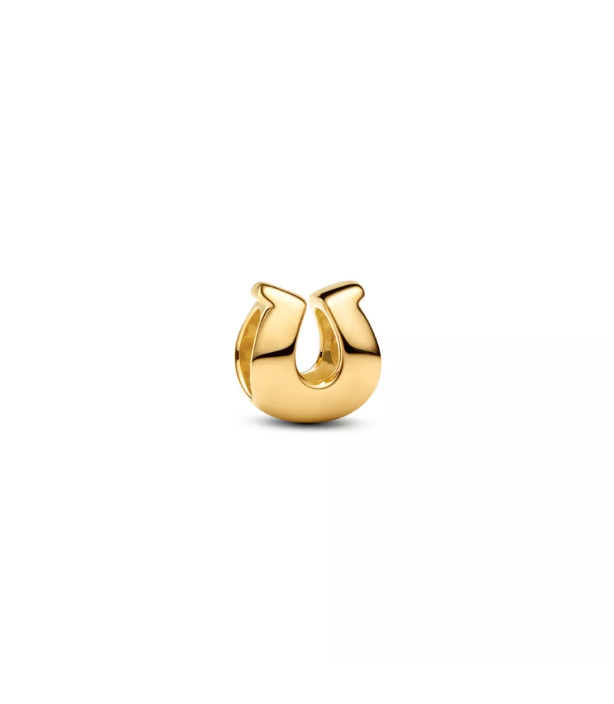 Charm Mini con un recubrimiento en oro de 14k Herradura
