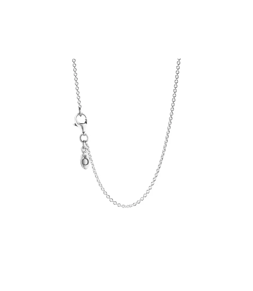 Collar cadena en plata de primera ley de Cable Clásico