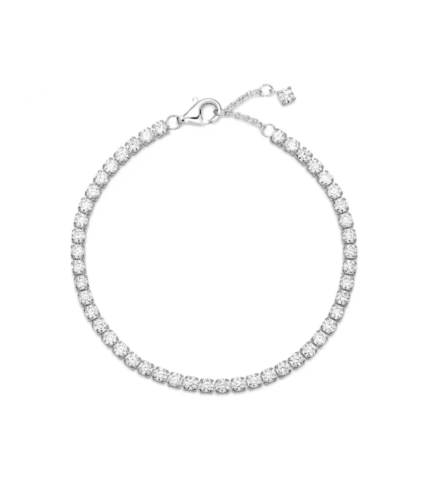 Pulsera en plata de ley Tenis Brillante