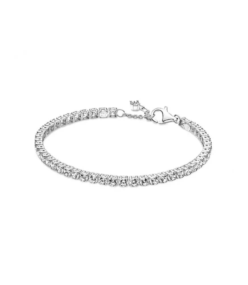 Pulsera en plata de ley Tenis Brillante