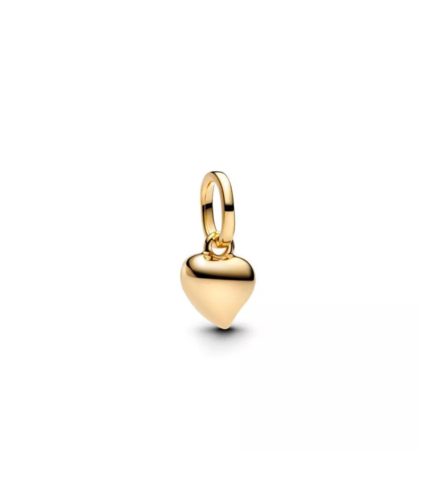 Charm MIni Colgante con un recubrimiento en oro de 14k Corazón