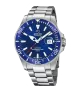Reloj Jaguar Pro Diver Automático azul, hombre, cuarzo suizo ,analógico, 3 agujas y calendario.