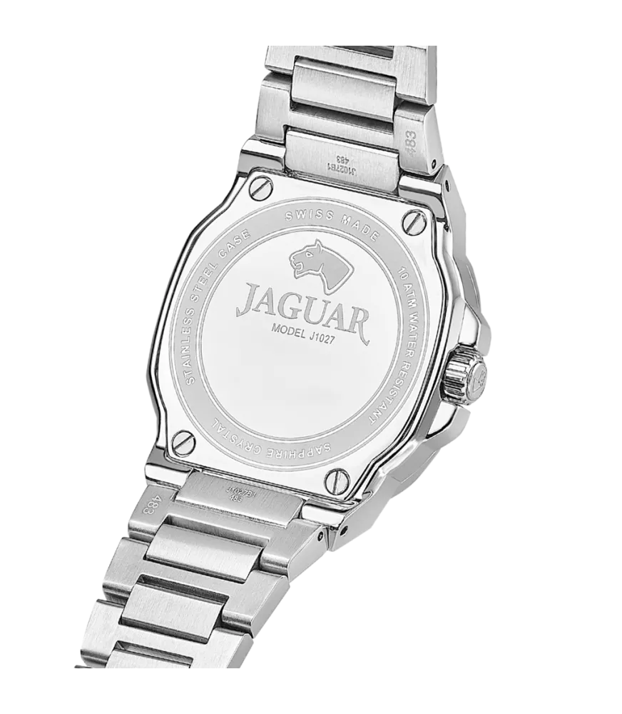 Reloj Jaguar RC Nacarado, mujer, cuarzo suizo ,analógico, 3 agujas y calendario.